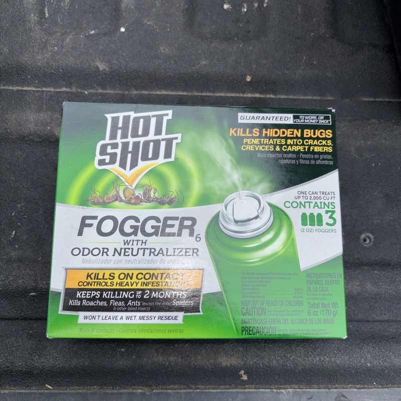 Hot Shot Indoor Fogger With Odor Neutralizer, 2-Ounce, 3 Pack