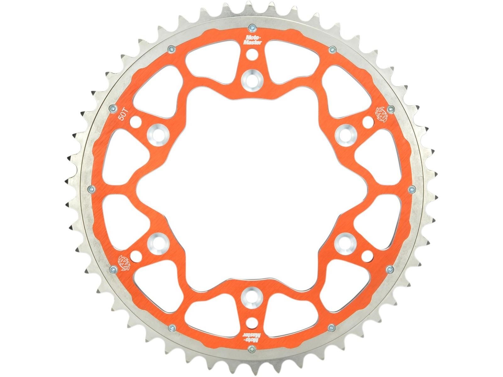 MOTO MASTER Stealth Fusion Sprocket Fits KTM SX85 Orange 49 Teeth