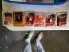Michael Jordan Topps Archives #52 & 90-91 All Star #69 Cards And 4 Sticker Packs