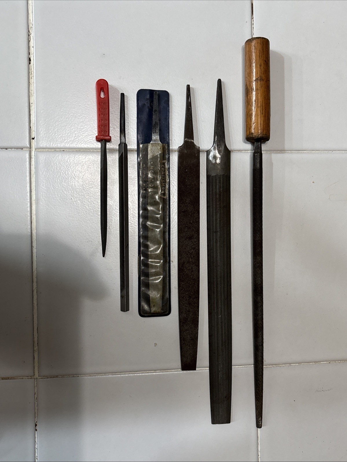 Hand File Assortment – 6 Small Files – Mixed Shapes – Great Variety