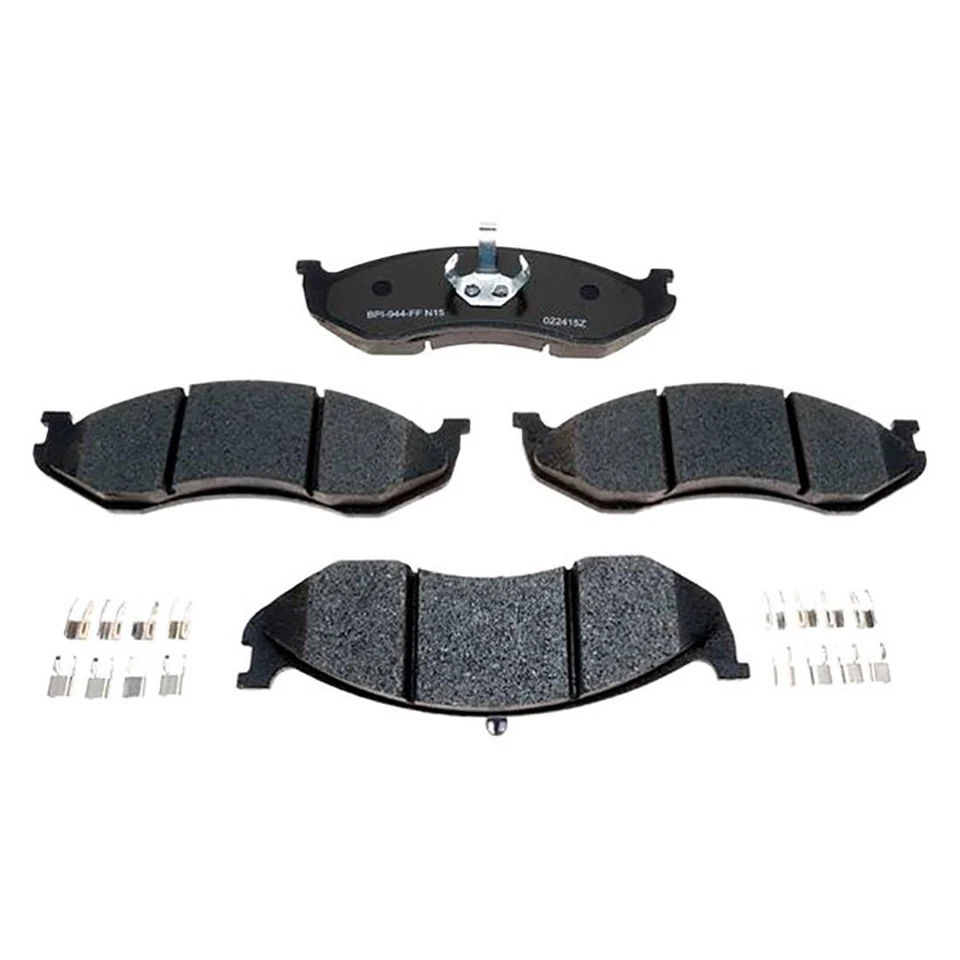 Kit de pastillas de freno y zapatas de freno delanteras traseras metálicas para Jeep Wagoneer Wrangler 1990 Foto 3 de 4