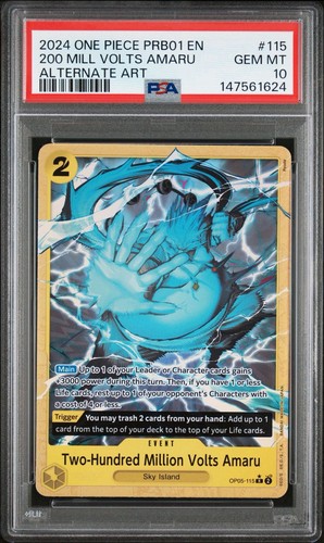Two-Hundred Million Volts Amaru (Alternate Art) graded PSA 10 for sale on eBay