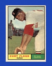 1961 Topps Set-Break #438 Curt Flood NR-MINT *GMCARDS*