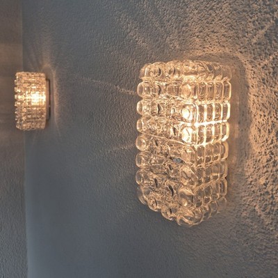 Vintage ERCO 54 090 Glas Wandleuchte aus den 60 Rare Mid-Century ERCO Wall Light