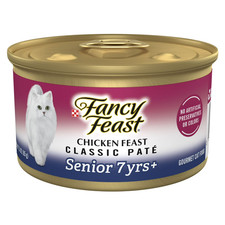 Purina Fancy Feast Senior Classic Pate Chicken Feast Wet Cat Food, 3 oz Can