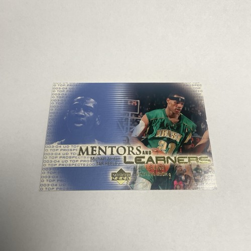 2003 UD Top Prospects Mentors and Learners M. Jordan LeBron James Rookie ML1