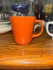 VTG  Pyrex D Handle/ Coffee Mug/burnt Orange/USA/Tea Cup/milk Glass