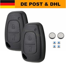 2x 2Tasten Schlüssel Gehäuse Für Renault Master Trafic Kangoo Opel Movano Vivaro
