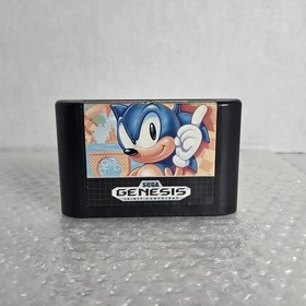 Sonic the Hedgehog 1 Sega Genesis First 1st Print Retail Version CIB Complete Te