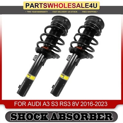 2xFront Shock Struts Assembly Magnetic For 15-18 Audi A3 S3 RS3 TT TTS 8V0413029