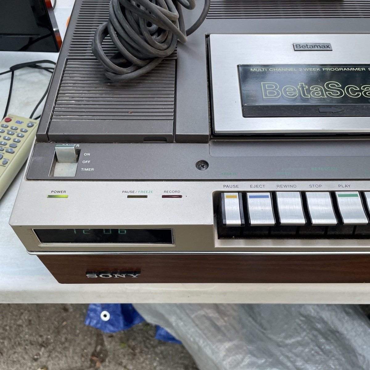 Vintage Sony SL-5600 Betamax VCR Betascan PARTS ONLY | eBay