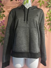 Adidas grey hoodie with black trim size L (16-18)