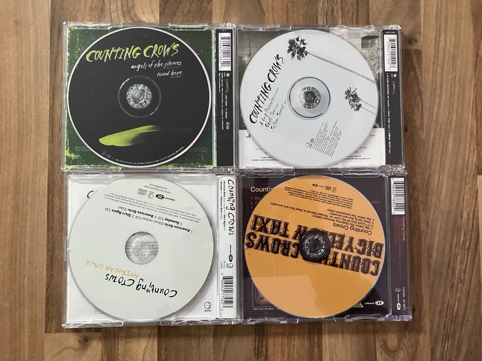Counting Crows 4 x CD Singles American Girls A Long December Big Yellow Taxi + 1 - Image 2 of 4