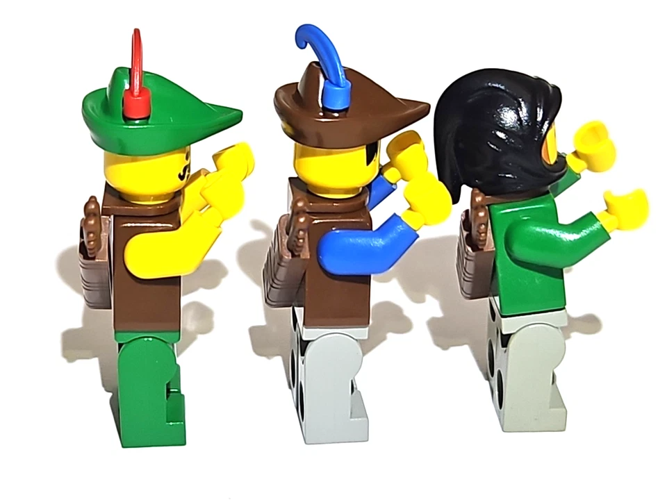 Lego Dark Forest Fortress Minifigure Lot - 7 Vintage Castle Figures Set 6079 - Image 3 of 4