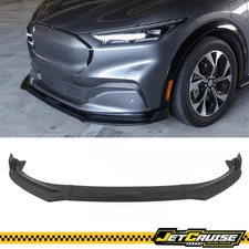 Fits 21-25 Ford Mustang Mach-E Front Bumper Lip Splitter Spoiler PP Matte Black