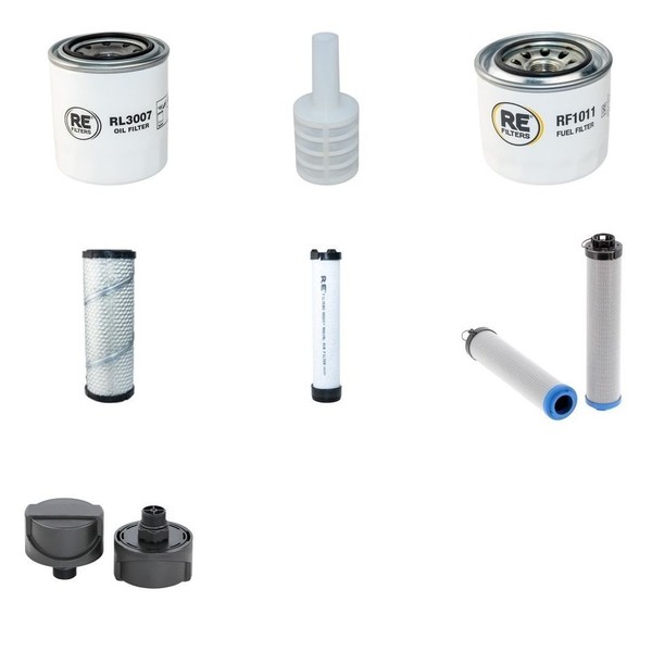 Filter Service Kit Passt FüR Neuson 3703 Rd Mit Yanmar 4Tnv88-W Motor-image