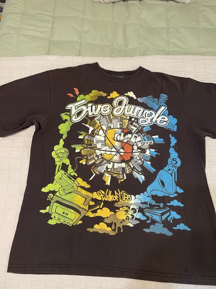 5IVE Jungle & Co Mens Short Sleeve T-shirt Kings City Walk Of Life 3XL Brown* - Image 2 of 4