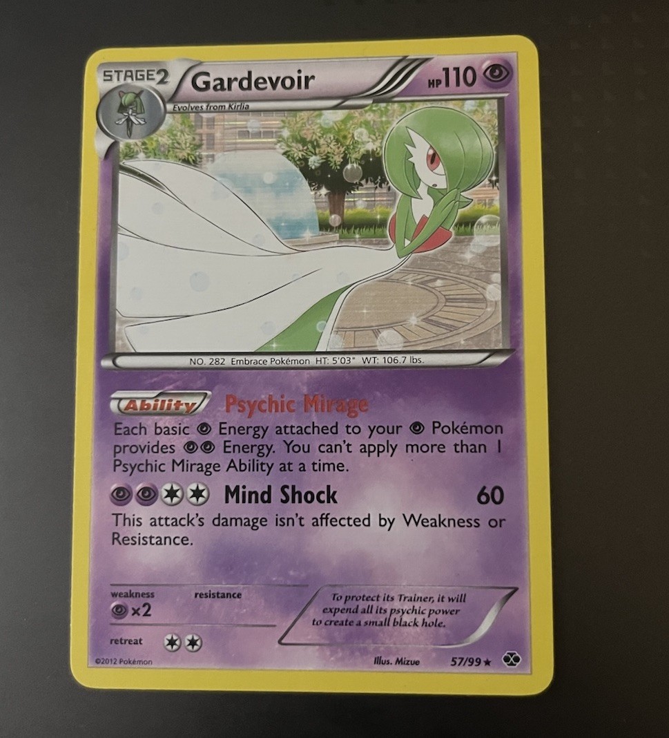 Pokemon TCG Gardevoir Holo 57/99 Black & White Next Destinies 2012 (LP)