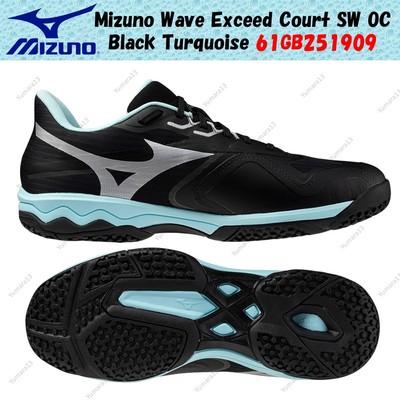 Mizuno Wave Exceed Court SW OC schwarz türkis 61GB251909 Herren Gr.