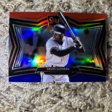2025 Panini Select Deion Sanders #243 Red White and Blue Prizm /99