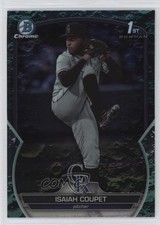 2023 Bowman Draft Chrome Aqua Lunar Crater Refractor /125 Isaiah Coupet 6e0