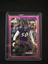 2024 Topps Chrome - Rookies Adisa Isaac #218 Pink Refractor (RC)