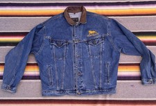 Vintage MGM Grand Casino Denim Trucker Blue J...