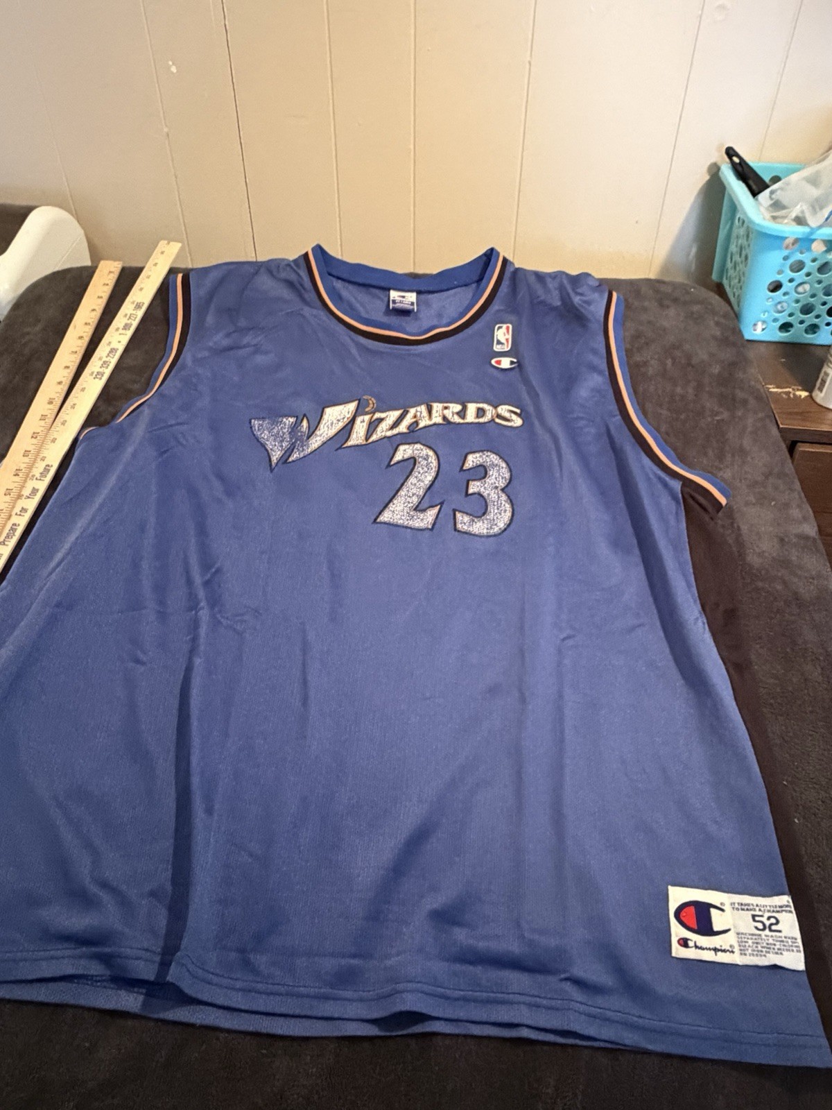 Vintage Michael Jordan #23 Washington Wizards Champion Jersey Mens Size 3XL 54