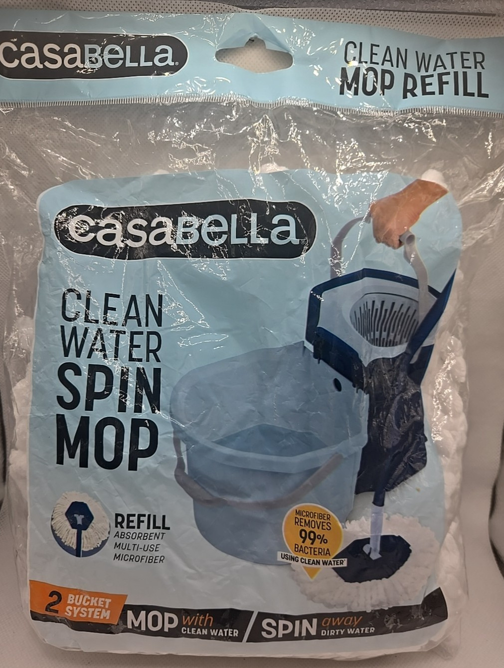 Casabella Clean Water Spin Mop Head Refill 8500456 Replaceme