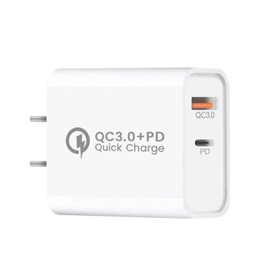 10xFast Charger PD QC3.0 Wall Charger 3.1A Car Adapter Plug Cable Cord Wholesale - Image 3 of 4