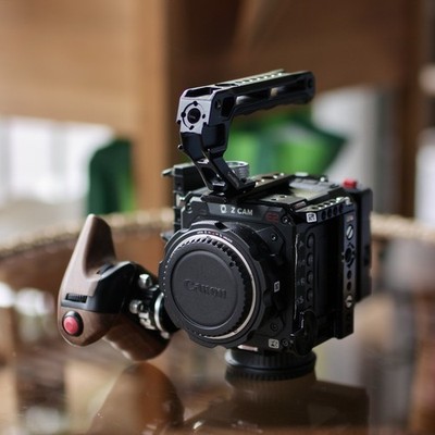 Z CAM E2-F6 6K Cinema Camera w/ Top Handle, Cage, Wooden Control Grip