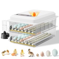Incubators for Hatching Eggs, 120 Eggs Incubator with Automatic Egg Turning a...
