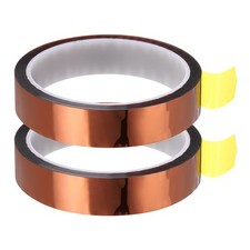 Heat Tape, 2 Rolls 20mmx33m 108ft High Temperature Heat Resistant Tape, Brown