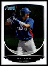 2013 Bowman Chrome Prospects Jairo Beras Rookie Texas Rangers #BCP105