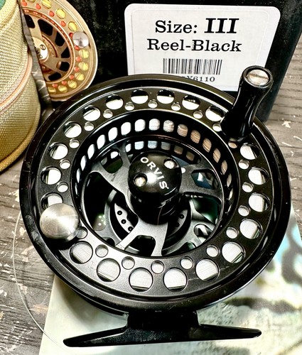 Excellent Orvis Hydros III Large Arbor Fly Reel, with Case & Original Box - Picture 2 of 10