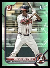 2022 Bowman #BP-121 Mahki Backstrom Prospects Neon Green #/399