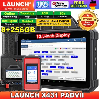 2026 LAUNCH X431 PAD 7 VII Diagnosegerät Auto OBD2 ALLE SYSTEM ECU Programm TPMS