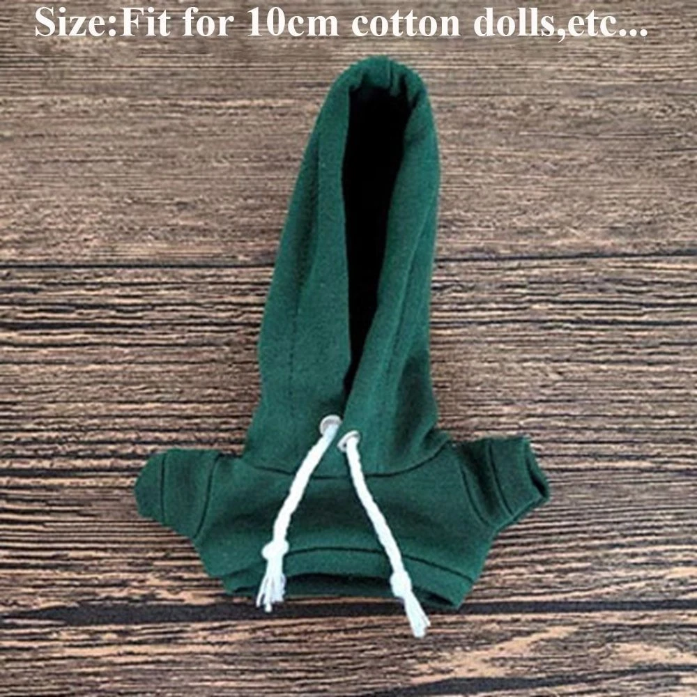 VETEMENTS Felpe con cappuccio fatte a mano giocattoli per bambini per bambole in cotone da 10 cm per bambole in cotone da 10 cm