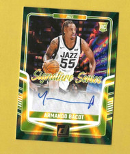 Armando Bacot 2024-25 Donruss Signature Series Auto Green #SS-ABJ Serial #51/75