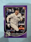 2025 Bowman #99 Aaron Judge Purple Parallel /250 Card # Jersey Match - Yankees