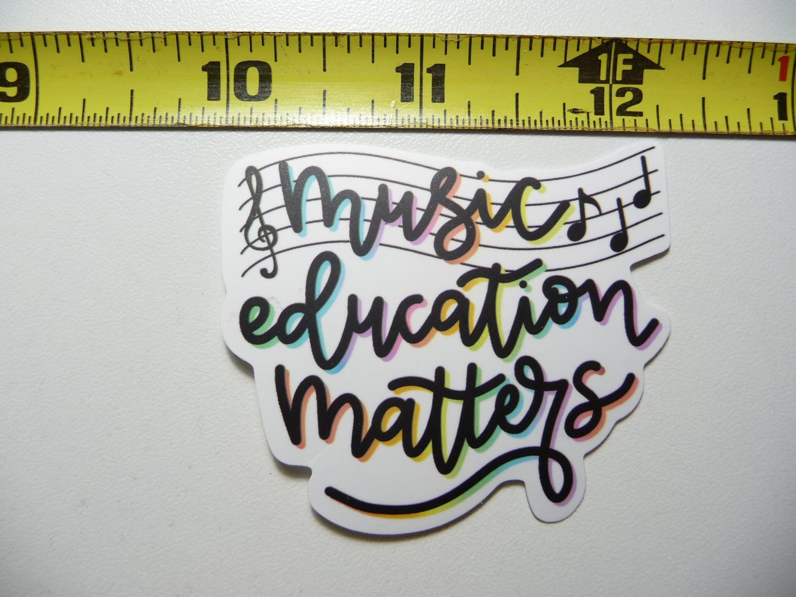 Music Lover Decal Sticker for Fans of Bands and Song Education  