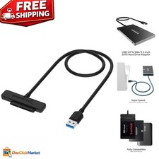 High-Speed USB 3.0 Adapter for 2.5  SATA SSDs/HDDs   Matte Black Finish