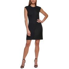 DKNY Womens Knit Mini Sheath Dress Size 14
