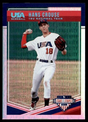 2018 Panini Stars & Stripes Longevity Holo Foil Hans Crouse Rookie 93/99 USA #90