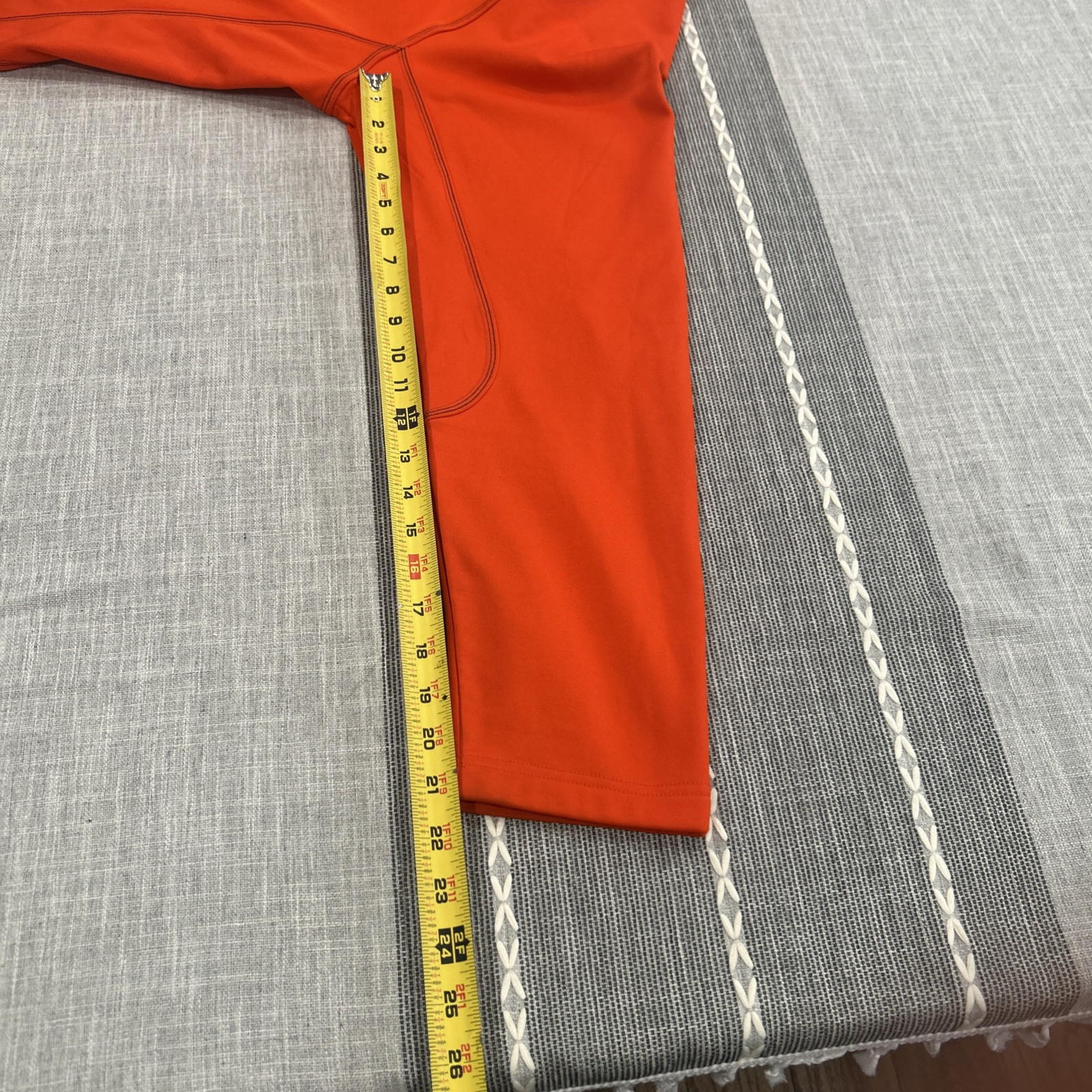 Champion Polyester Pullover Sweatshirt Orange Xl - image 7