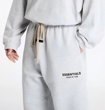 Fear of God Essentials 2024 Light Heather Grey Sweatpants 'Authentic'   Size L
