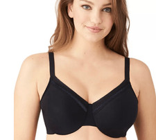 C47 Wacoal perfect Primer Full Figure Underwire Bra black size 44DDD 855213