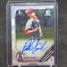 2019 Bowman Chrome Patrick Sandoval Auto 1st Prospect Angels 