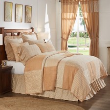 Farmhouse Queen Quilt Set Yellow Camilia Cotton VHC Brands