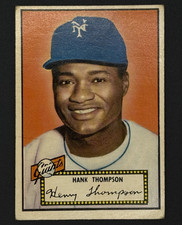 Topps 1952 Topps Hank Thompson New York Giants #3 Facsimile Autograph